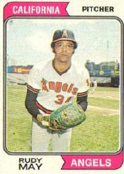 1974 Topps Baseball Cards      302     Rudy May